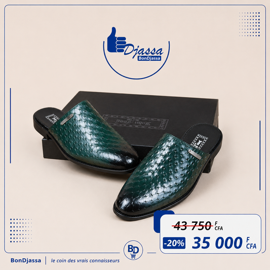Babouche cuir élégante