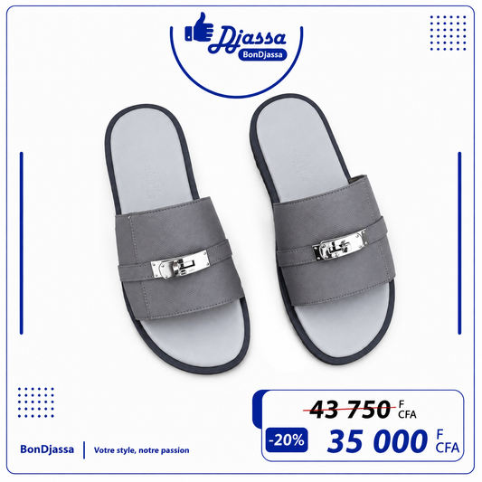 Sandale cuir glamour